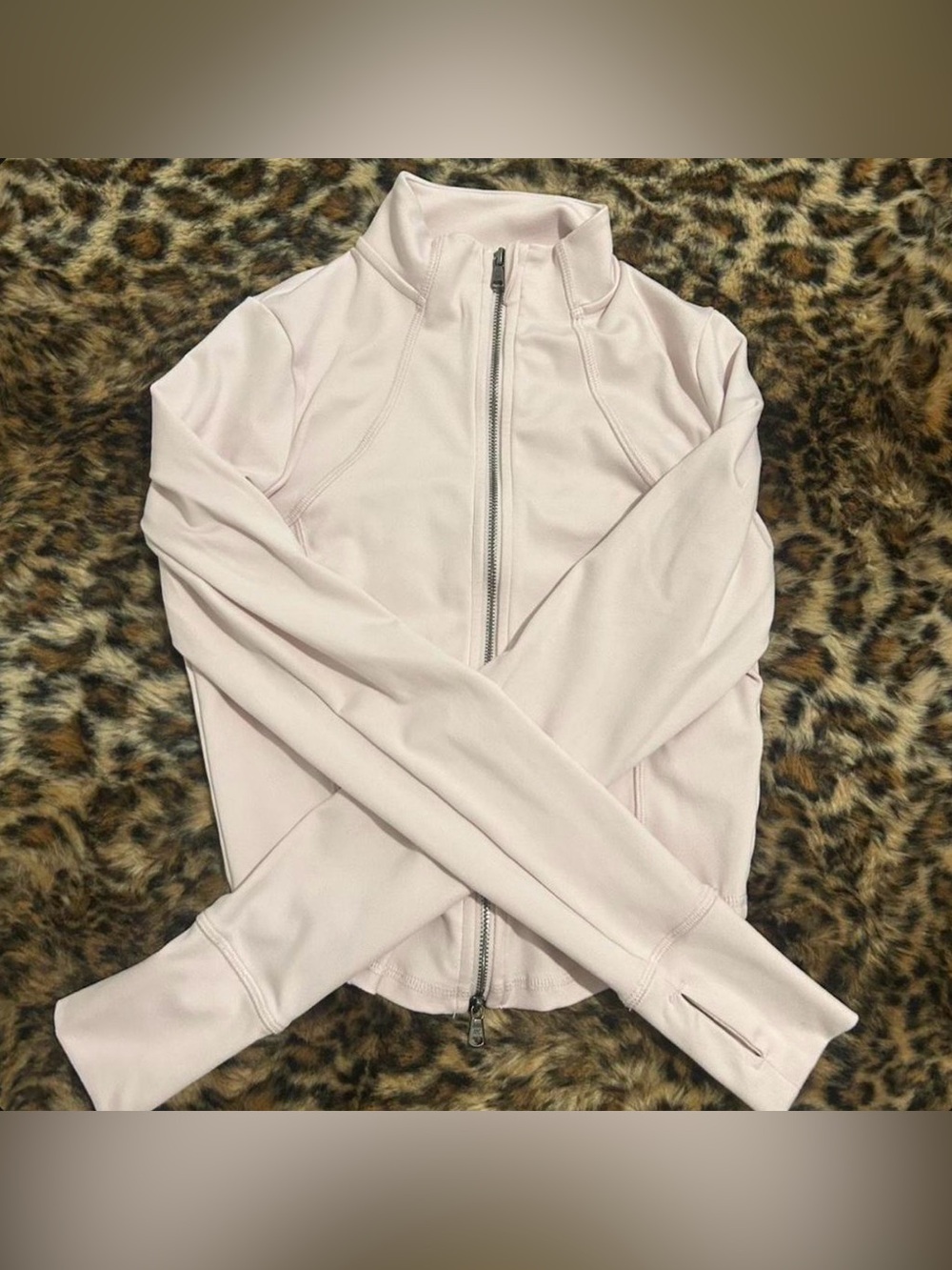 Gilly Hicks Pale Pink Full-Zip Performance Jacket
